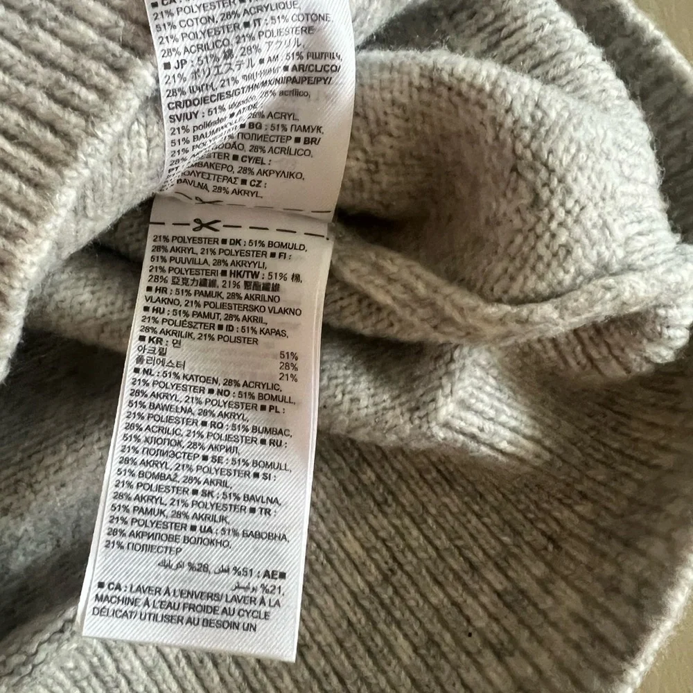 GAPKids Light Gray Hooded Pullover Sweater Hoodie Boys Size Large